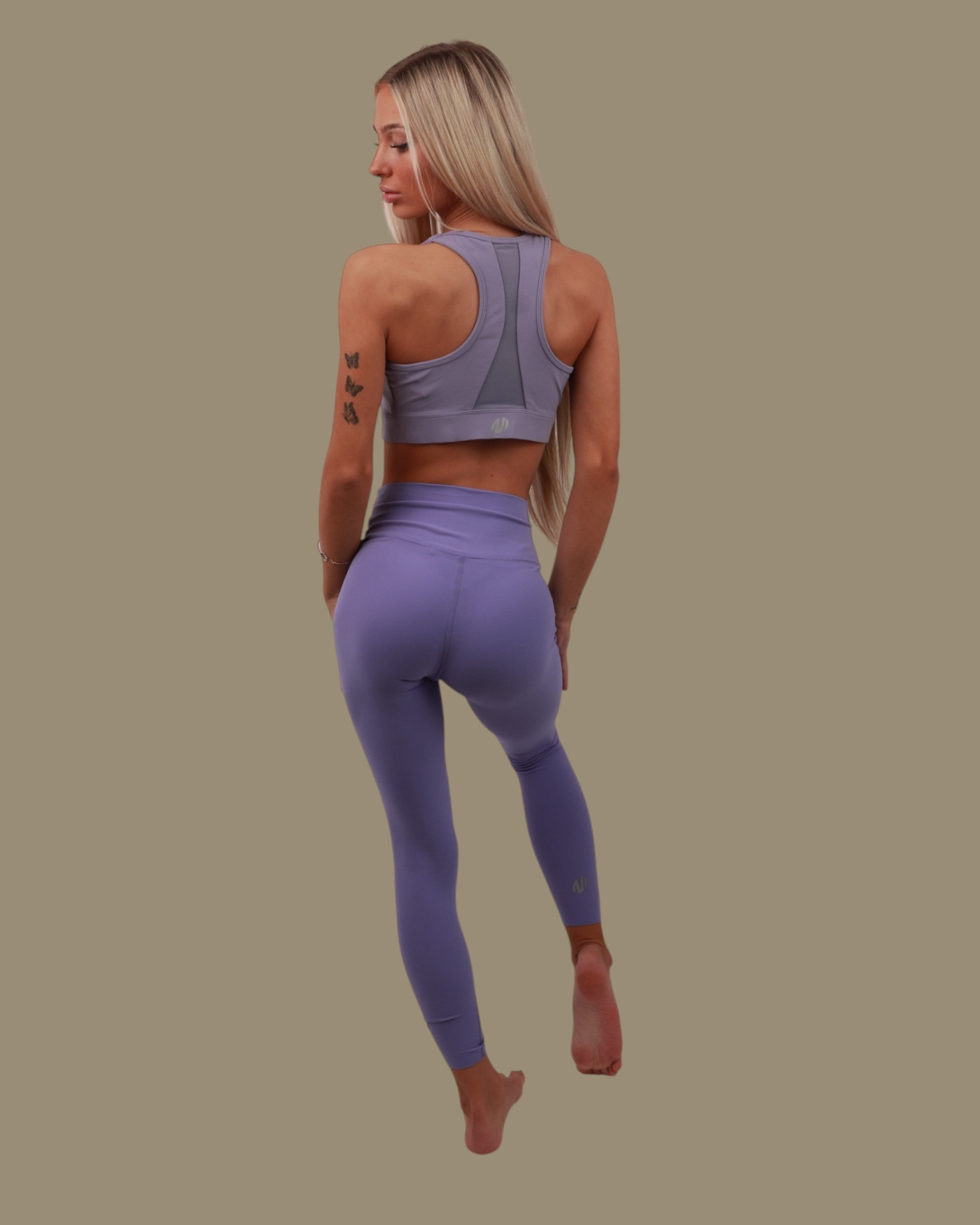 Girl in Bamboo Friends leggings