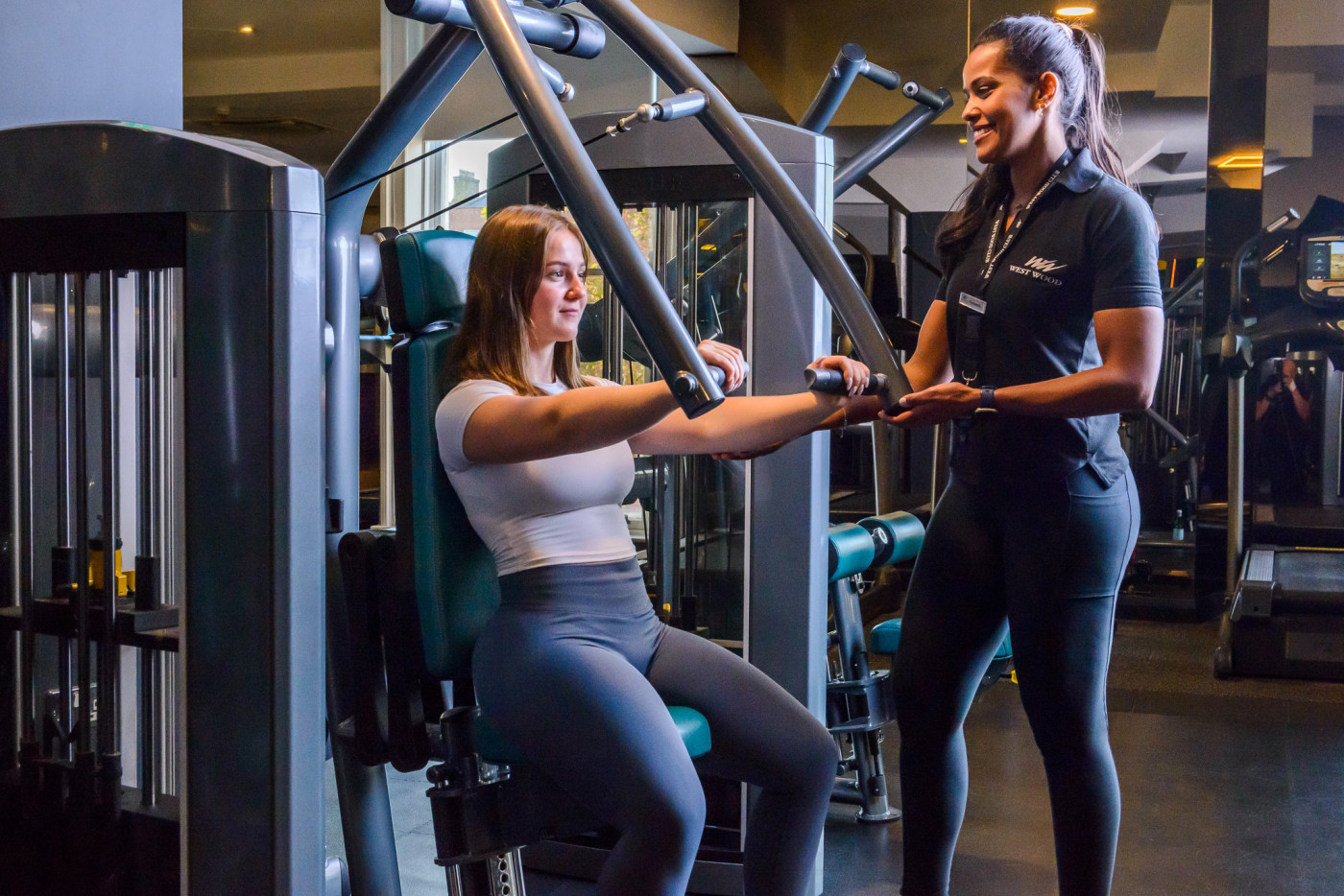 Personal training studio with trainer and client Dublin City