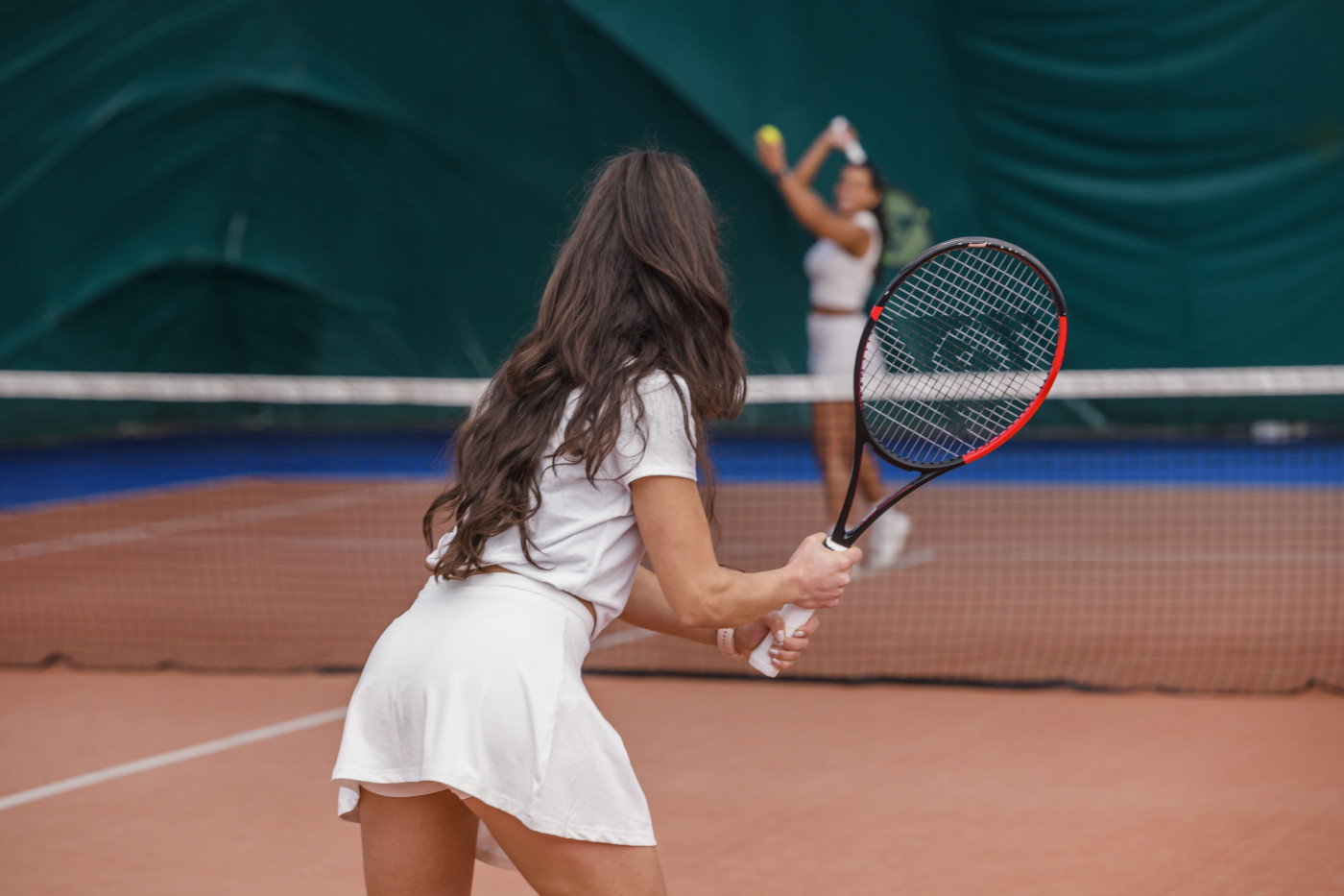Tennis Players Dublin Playing a Match at West Wood Club